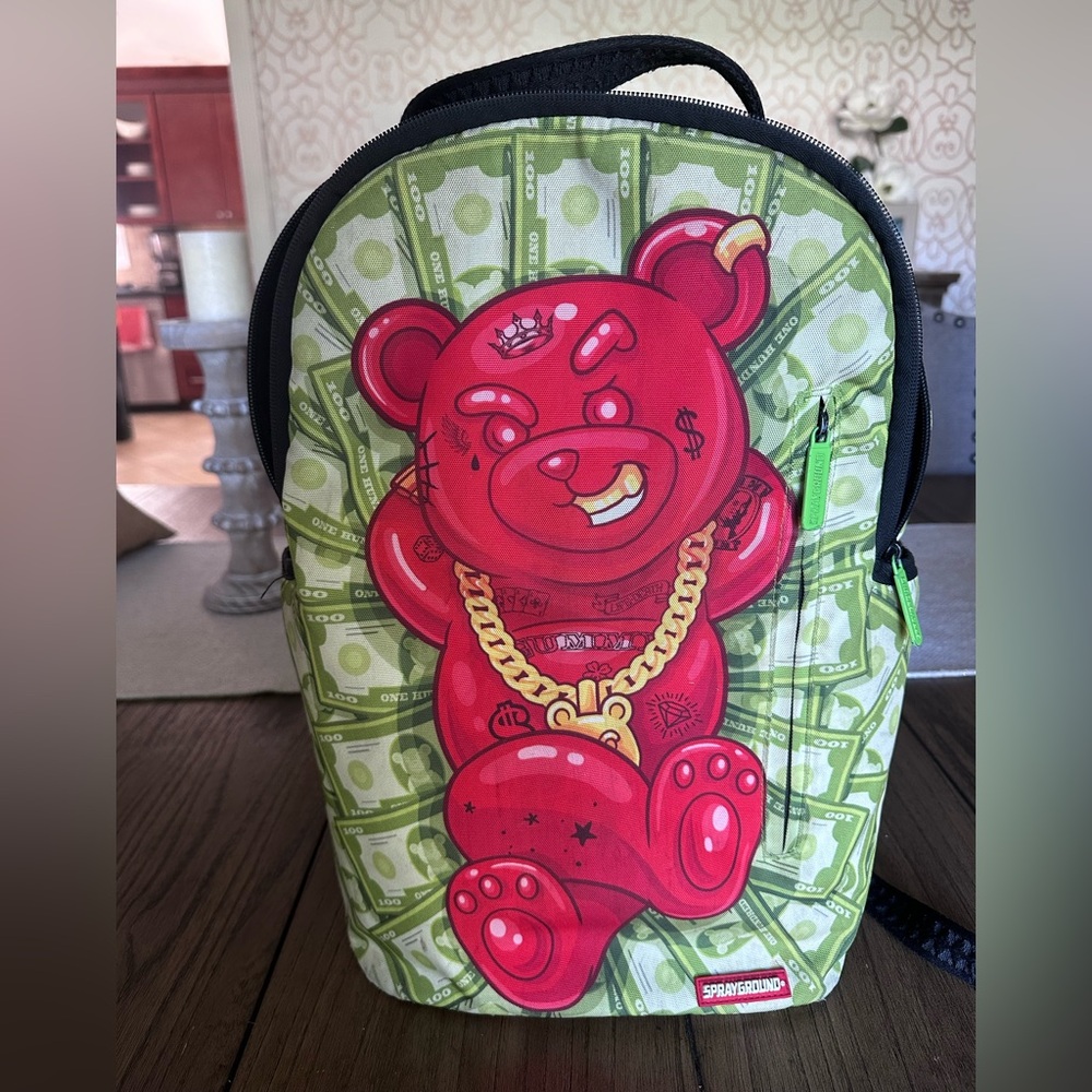 Sprayground Red Gummy Bear Graphic Backpack Diablo Dinero